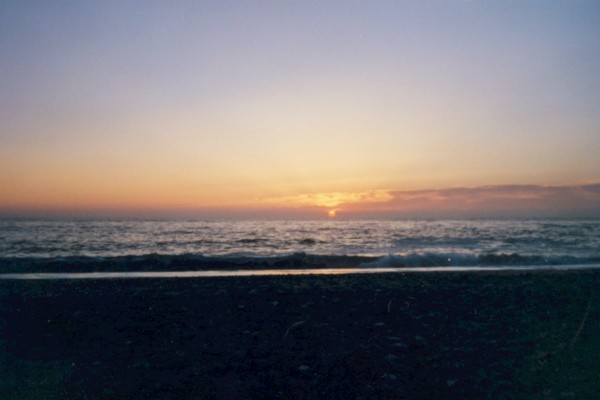 sunset near Langerhuse in Denmark