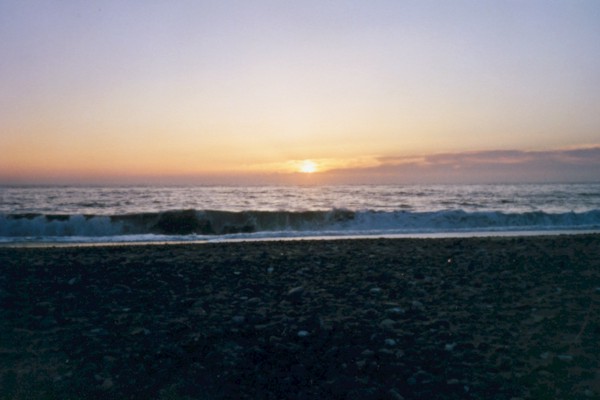 Sonnenuntergang bei Langerhuse in Dänemark