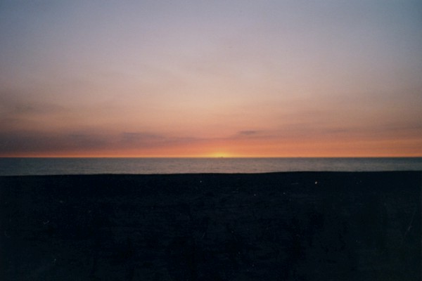 sunset near Langerhuse in Denmark