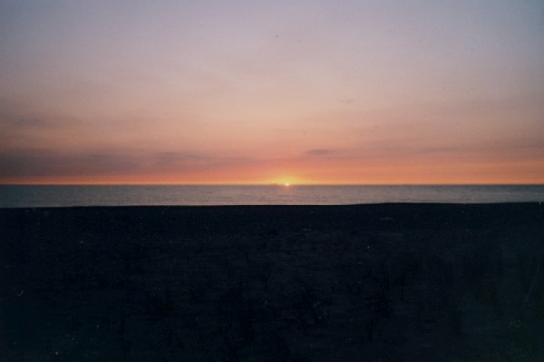 Sonnenuntergang bei Langerhuse in Dänemark